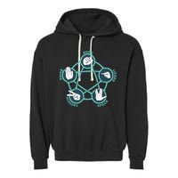Rock Paper Scissors Lizard Spock Garment-Dyed Fleece Hoodie