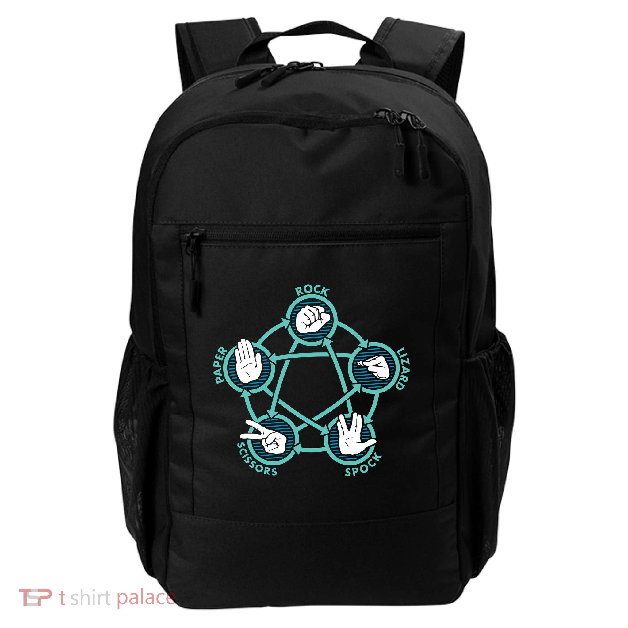Rock Paper Scissors Lizard Spock Daily Commute Backpack