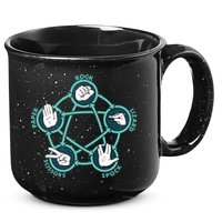 Rock Paper Scissors Lizard Spock 15oz Campfire Ceramic Mug