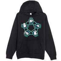 Rock Paper Scissors Lizard Spock Premium Pullover Hoodie