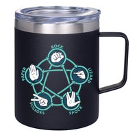 Rock Paper Scissors Lizard Spock 12oz Stainless Steel Coffee Mug