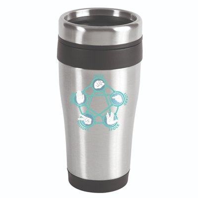 Rock Paper Scissors Lizard Spock 16oz Travel Tumbler