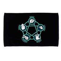 Rock Paper Scissors Lizard Spock Microfiber Hand Towel