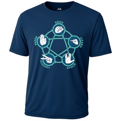 Rock Paper Scissors Lizard Spock Cooling Performance Crew T-Shirt