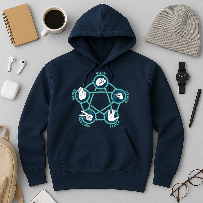 Rock Paper Scissors Lizard Spock Hoodie