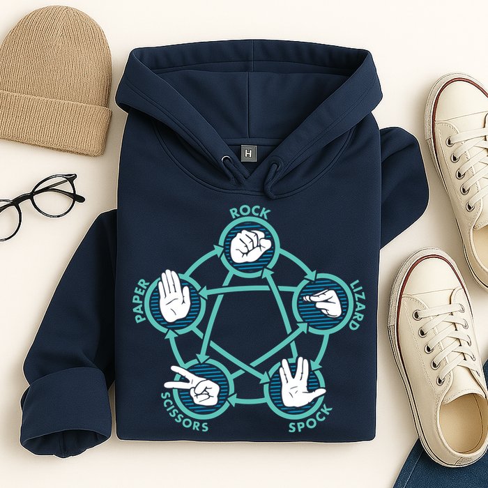 Rock Paper Scissors Lizard Spock Hoodie