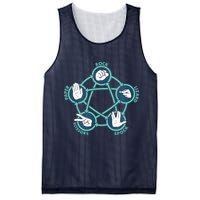 Rock Paper Scissors Lizard Spock Mesh Reversible Basketball Jersey Tank