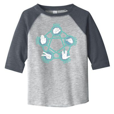 Rock Paper Scissors Lizard Spock Toddler Fine Jersey T-Shirt