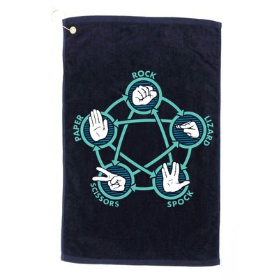 Rock Paper Scissors Lizard Spock Golf Towel
