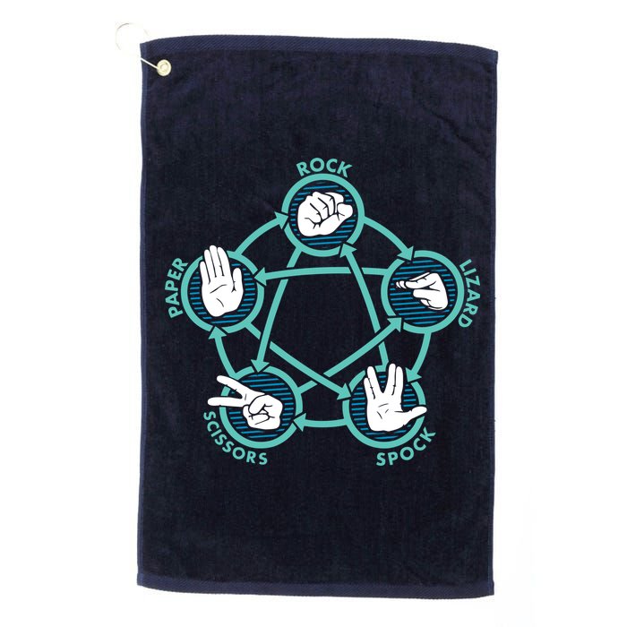 Rock Paper Scissors Lizard Spock Golf Towel