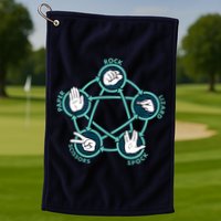 Rock Paper Scissors Lizard Spock Golf Towel