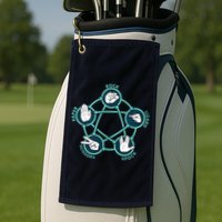 Rock Paper Scissors Lizard Spock Golf Towel