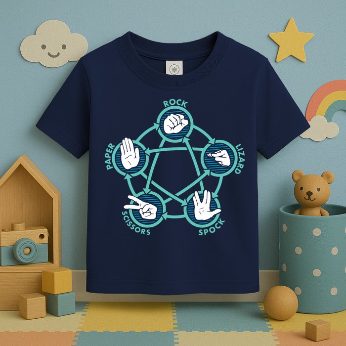 Rock Paper Scissors Lizard Spock Toddler T-Shirt