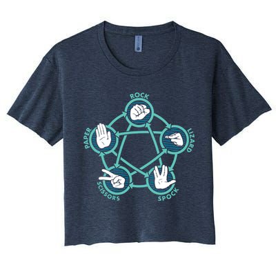 Rock Paper Scissors Lizard Spock Crop Top