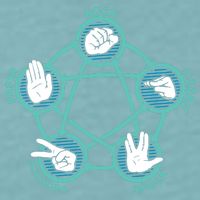 Rock Paper Scissors Lizard Spock Sueded Cloud Jersey T-Shirt
