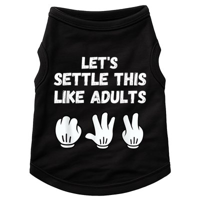 Rock Paper Scissors Lets Settle This Like Adults Doggie Tank