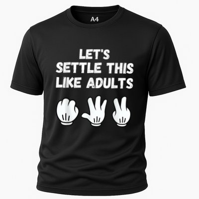 Rock Paper Scissors Lets Settle This Like Adults Performance Shirt