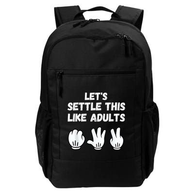 Rock Paper Scissors Lets Settle This Like Adults Daily Commute Backpack