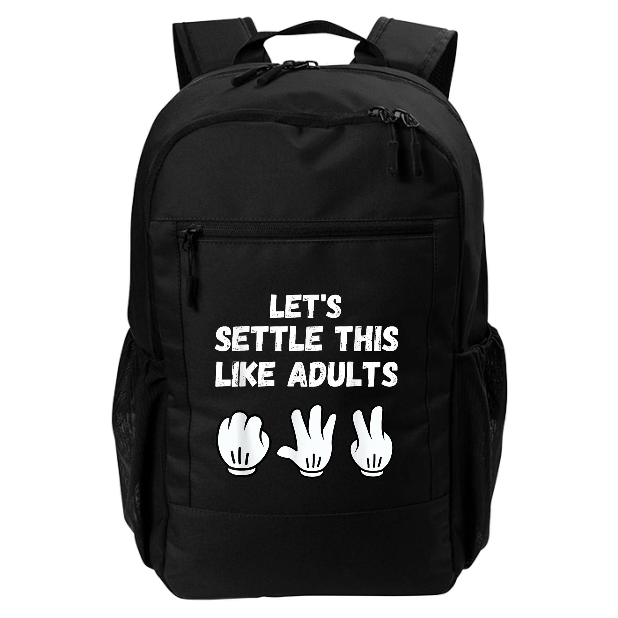 Rock Paper Scissors Lets Settle This Like Adults Backpack