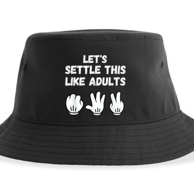 Rock Paper Scissors Lets Settle This Like Adults Sustainable Bucket Hat