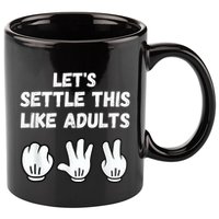 Rock Paper Scissors Lets Settle This Like Adults 11oz C Handle Ceramic Mug