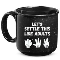 Rock Paper Scissors Lets Settle This Like Adults 15oz Campfire Ceramic Mug