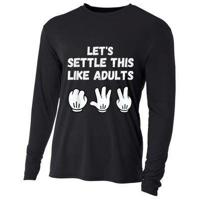 Rock Paper Scissors Lets Settle This Like Adults Cooling Performance Long Sleeve Crew