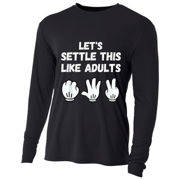Rock Paper Scissors Lets Settle This Like Adults Cooling Performance Long Sleeve Crew