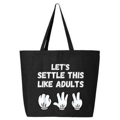 Rock Paper Scissors Lets Settle This Like Adults 25L Jumbo Tote