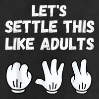 Rock Paper Scissors Lets Settle This Like Adults Microfiber Hand Towel