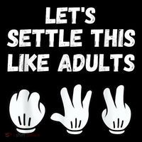Rock Paper Scissors Lets Settle This Like Adults Crop Top