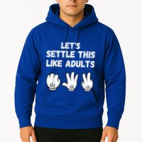 Rock Paper Scissors Lets Settle This Like Adults Hoodie