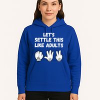 Rock Paper Scissors Lets Settle This Like Adults Hoodie