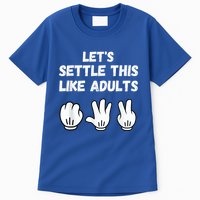 Rock Paper Scissors Lets Settle This Like Adults Tall T-Shirt