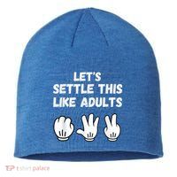 Rock Paper Scissors Lets Settle This Like Adults Sustainable Beanie