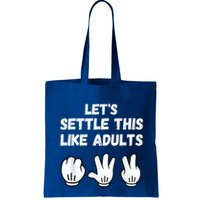 Rock Paper Scissors Lets Settle This Like Adults Bag