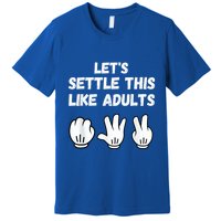 Rock Paper Scissors Lets Settle This Like Adults Premium T-Shirt