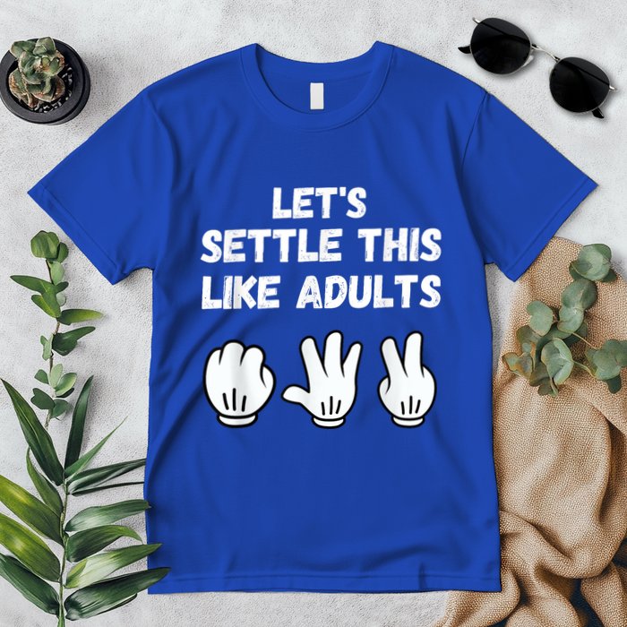 Rock Paper Scissors Lets Settle This Like Adults Premium T-Shirt