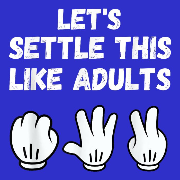 Rock Paper Scissors Lets Settle This Like Adults Stripe Pom Pom Beanie