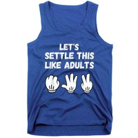 Rock Paper Scissors Lets Settle This Like Adults Tank Top