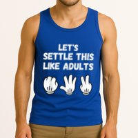 Rock Paper Scissors Lets Settle This Like Adults Tank Top