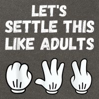 Rock Paper Scissors Lets Settle This Like Adults Cotton Canvas Backpack