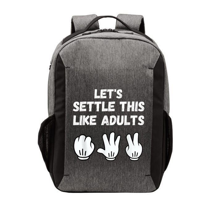 Rock Paper Scissors Lets Settle This Like Adults Vector Backpack