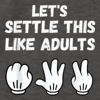 Rock Paper Scissors Lets Settle This Like Adults Vector Backpack