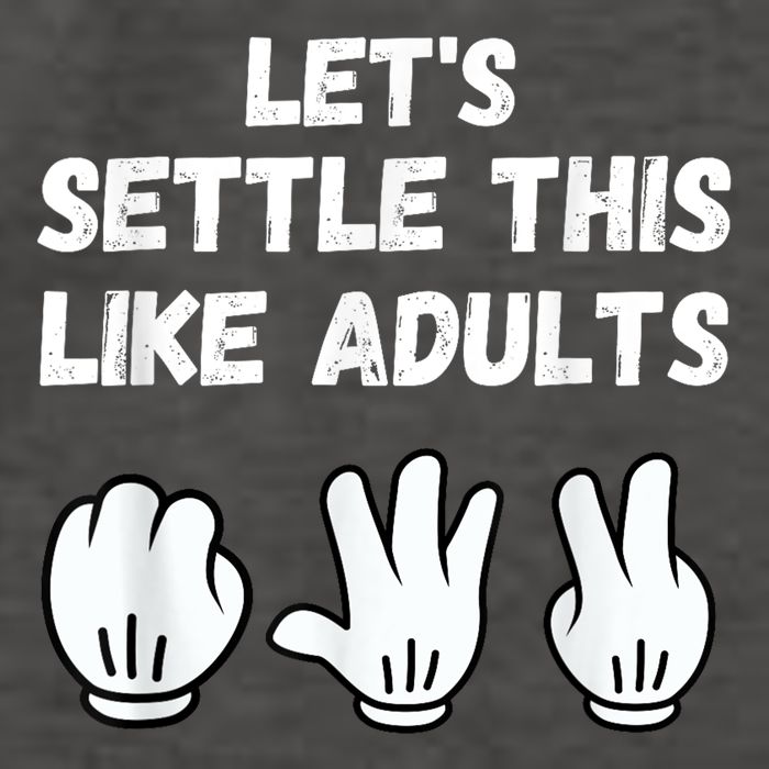 Rock Paper Scissors Lets Settle This Like Adults Vector Backpack