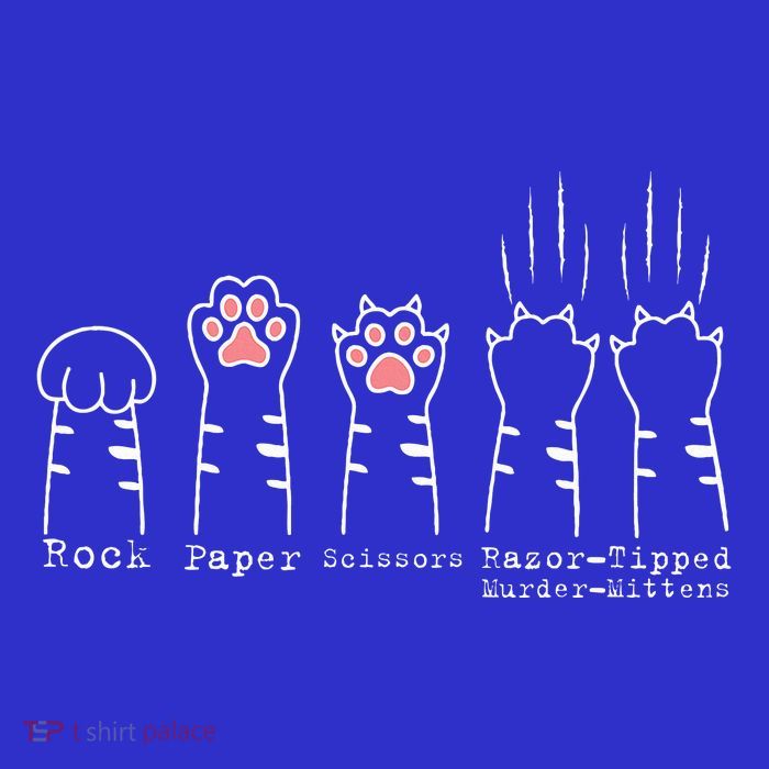 Rock Paper Scissors Cat Baby Bodysuit