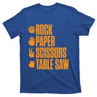 Rock Paper Scissors Table Saw Funny Carpenter Gift T-Shirt