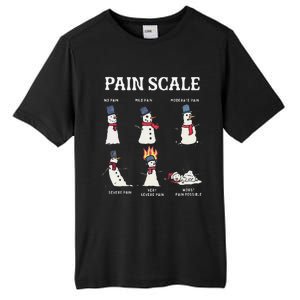 Retro Pain Scale Snowman Trauma Nurse Christmas Nursing Tall Fusion ChromaSoft Performance T-Shirt