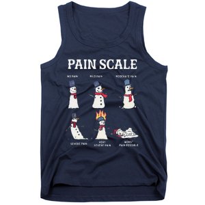 Retro Pain Scale Snowman Trauma Nurse Christmas Nursing Tank Top