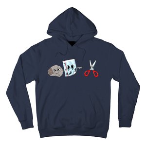 rock paper scissors game cute Hoodie